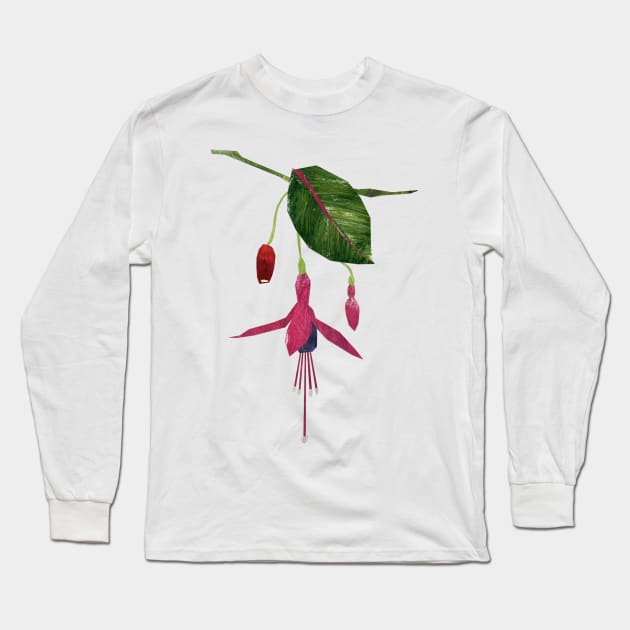 Fuchsia Long Sleeve T-Shirt by Babban Gaelg